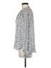Maison d' Amelie Silver Long Sleeve Blouse Size M - photo 5
