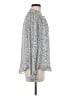 Maison d' Amelie Silver Long Sleeve Blouse Size M - photo 4