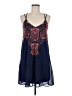 Sequin Hearts 100% Polyester Paisley Blue Casual Dress Size M - photo 1