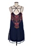 Sequin Hearts 100% Polyester Paisley Blue Casual Dress Size M - photo 2