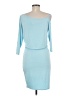 Go Couture Solid Blue Cocktail Dress Size M - photo 2