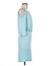 Go Couture Solid Blue Cocktail Dress Size M - photo 4