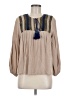Meisïe Tan Long Sleeve Blouse Size M - photo 1