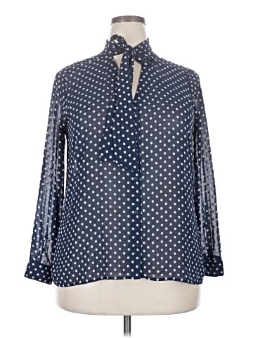 Maison Jules Long Sleeve Blouse (view 1)