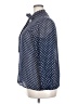 Maison Jules Polka Dots Blue Long Sleeve Blouse Size XXL - photo 5
