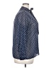 Maison Jules Polka Dots Blue Long Sleeve Blouse Size XXL - photo 4