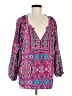Tolani Pink Long Sleeve Blouse Size M - photo 1