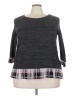 SJS Tweed Gray 3/4 Sleeve T-Shirt Size 3X - photo 1