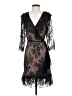 Francesca's 100% Nylon Black 3/4 Sleeve Top Size S - photo 1