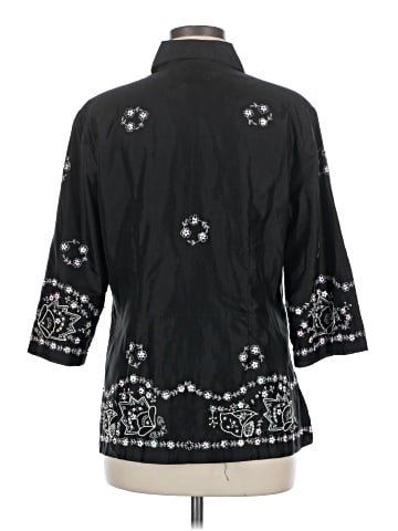 Sandy Starkman 3/4 Sleeve Silk Top (view 2)