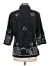 Sandy Starkman 100% Silk Black 3/4 Sleeve Silk Top Size M - photo 2