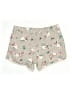 Justice Active 100% Cotton Floral Tan Gray Shorts Size 14 - 16 - photo 2