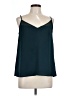 Elodie Teal Sleeveless Blouse Size L - photo 1