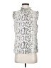 J.Crew Factory Store 100% Polyester Silver Sleeveless Blouse Size 4 - photo 1