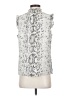 J.Crew Factory Store 100% Polyester Silver Sleeveless Blouse Size 4 - photo 2
