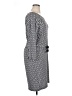 MICHAEL Michael Kors Print Gray Casual Dress Size XL - photo 4