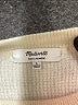 Madewell 100% Cashmere Stripes Ivory Cashmere Pullover Sweater Size L - photo 7