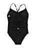 Forever 21 Solid Black One Piece Swimsuit Size L - photo 2