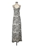 Assorted Brands Animal Print Silver Casual Dress Size 0 - photo 1