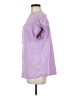 Unbranded 100% Polyester Purple Short Sleeve Blouse Size M - photo 5