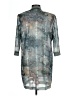 R&M Richards 100% Polyester Ombre Gray Kimono Size 10 - photo 2