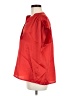 Glam 100% Polyester Red Short Sleeve Blouse Size M - photo 5
