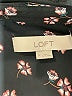 Ann Taylor LOFT 100% Polyester Floral Black Long Sleeve Blouse Size M - photo 7