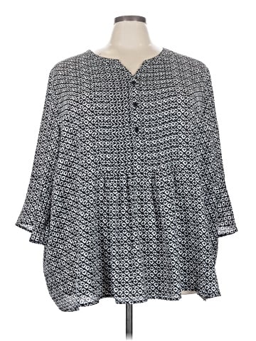Catherines 3/4 Sleeve Blouse (view 1)