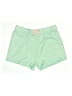 Eddie Bauer 100% Polyester Solid Green Shorts Size 14 - 16 - photo 1