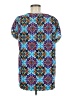 Blue Rain 100% Polyester Blue Short Sleeve Blouse Size M - photo 2