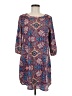 Pink Owl 100% Polyester Paisley Blue Casual Dress Size M - photo 1
