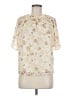 Ann Taylor LOFT Ivory Short Sleeve Blouse Size M - photo 1