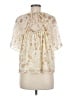 Ann Taylor LOFT Ivory Short Sleeve Blouse Size M - photo 2