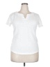 Talbots 100% Cotton White Short Sleeve Top Size XL - photo 1