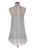 Olivaceous 100% Polyester Stripes Blue Casual Dress Size M - photo 2