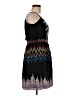 Tibi 100% Silk Chevron-herringbone Aztec Or Tribal Print Black Cocktail Dress Size 8 - photo 4