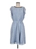 Elle Polka Dots Blue Casual Dress Size 8 - photo 1