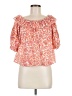 Democracy 100% Cotton Orange 3/4 Sleeve Blouse Size M - photo 1