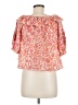 Democracy 100% Cotton Orange 3/4 Sleeve Blouse Size M - photo 2