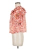 Democracy 100% Cotton Orange 3/4 Sleeve Blouse Size M - photo 5