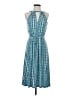 CAbi Argyle Teal Cocktail Dress Size S - photo 1