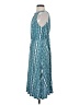 CAbi Argyle Teal Cocktail Dress Size S - photo 5