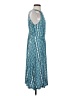 CAbi Argyle Teal Cocktail Dress Size S - photo 4