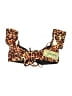 Shekini Animal Print Brown Swimsuit Top Size S - photo 2