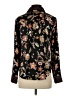 CeCe 100% Polyester Floral Black Long Sleeve Blouse Size S - photo 2