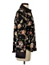 CeCe 100% Polyester Floral Black Long Sleeve Blouse Size S - photo 4