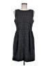 J.Crew 100% Wool Houndstooth Gray Casual Dress Size 8 - photo 1