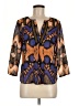 Collective Concepts 100% Polyester Brown 3/4 Sleeve Blouse Size M - photo 1