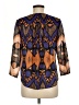 Collective Concepts 100% Polyester Brown 3/4 Sleeve Blouse Size M - photo 2