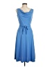 Express 100% Polyester Solid Blue Casual Dress Size 9 - 10 - photo 1